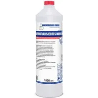 Ravensberger Chemie Bügelwasser VE-Wasser Demineralisiertes Wasser - 1 L, 1 Liter Flasche von Ravensberger Chemie - demineralisiert & entionisiert, kalkfrei für Auto, Batterie, Haushalt, Dampfbügeleisen und Labor