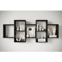 Home affaire Wandboard Wandregal Trio, 1-tlg., Stell- oder Hängeregal, 10 offene Fächer, flexibel montierbar