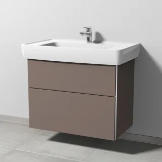 Sanipa 3way Waschtischunterbau zu Laufen Pro A Waschtisch mit 2 Auszügen, Taupe-Matt BP7581T