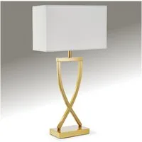 tectake Schreibtischlampe Tischleuchte Avina, modernes Design, 60W, Stabil, nicht relevant, Charmante Tischleuchte in modernem Design