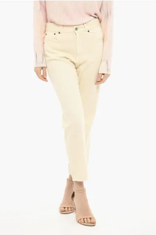 5-Pocket-Hose aus Baumwolltwill in Beige