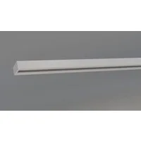 indeko Schienensystem Objektschiene, 1-läufig, Wunschmaßlänge, mit Bohren, verschraubt, Aluminium, Kunststoff, Innenlauf Gardinenschiene, Set inkl. Gleitern & Montagematerial