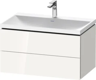 Duravit L-Cube c-shaped Set wandhängend Weiß Hochglanz 800x480x480 mm - LC6951O22220000 LC6951O22220000