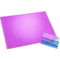 Läufer Schreibtischunterlage Schreibunterlage Durella Transluzent 40x53 cm pink