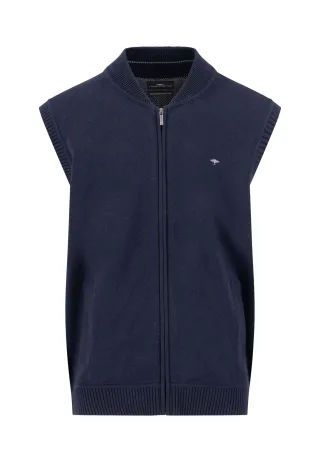 FYNCH-HATTON - Vest Zip College, Supersoft navy - Gr. - XXL