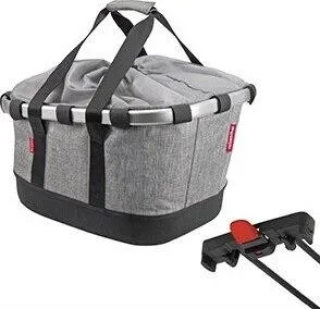 KLICKfix Bikebasket GT Gepäckträgertasche für Racktime grau