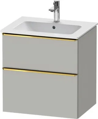 Duravit D-Neo Waschtischunterbau wandhängend Betongrau Matt 610x462x625 mm - DE4361034070000 DE4361034070000