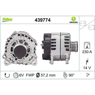 Valeo Generator Porsche Cayenne Panamera VW Touareg 439774
