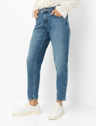 Brax Damen Five-Pocket-Hose Style MILEY S USED REGULAR BLUE, denim blau regular, Gr. 48