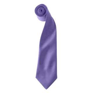 Premier Colours Herren Satin Clip Krawatte (2er Pack) (Lila)