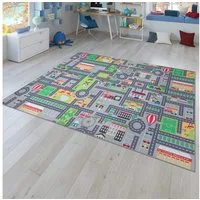 TT Home Teppich Kinderzimmer, Rechteckig, Höhe: 4 mm, Kinderzimmerteppich Teppich Junge Mädchen Kinderteppich Baby Rutschfes
