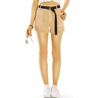 be styled Shorts Shorts Hotpants kurze Hosen mit Gürtel - Damen - j14e mit Gürtel