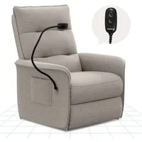 FLEXISPOT Sessel Elektrischer Relaxsessel – Ergonomischer Liegesessel mit Relaxfunktion (leicht zu montieren, kompakt verpackt & einfach zu transportieren), Fernsehsessel, ergonomisch, bis 200 kg belastbar, 105°-155°