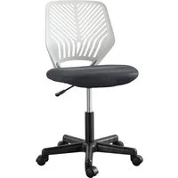 Yaheetech Drehstuhl Höhenverstellbarer Bürostuhl ohne Armlehnen, Schreibtischstuhl mit Netzbezug fürs Arbeitszimmer/Büro/Wohnzimmer