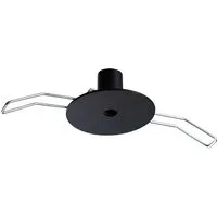 Ideal Lux Lampen-Verteiler Lampen einbau Baldachin rund 1-fach, Ø: 4,5 cm, H: 3,4 cm, Schwarz