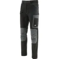 CAT Arbeitshose Essentials Cargo schwarz-grau robuste Herren Workwear