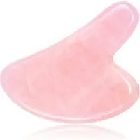 Alpha Electronics Hautpflege-Set Gua Sha Rosenquarz, Rosenquarz, natürliche Materialien