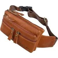 STILORD Bauchtasche "Damian" Große Bauchtasche Gürteltasche Leder Vintage Damen und Herren