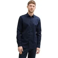 TOM TAILOR Langarmhemd mit Logo Stickerei