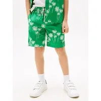 Tommy Hilfiger Shorts STRETCH POPLIN PRINTED SHORT mit Palmenprint