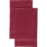 REDBEST Gästehandtuch Gästetuch "Chicago" 2er-Pack, Frottier, Walk-Frottier Uni