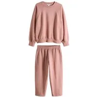 The Set Sweatanzug The Set Oversize Fit Sweatshirt und Jogginghose (2-tlg)