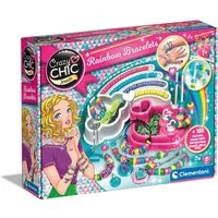 Clementoni® Kreativset Crazy Chic, Trendige Perlenarmbänder, (Set), Auch als Geschenk verwendbar, Made in Europe