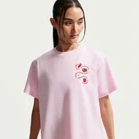 Nike Sportswear T-Shirt W NSW CLSC BF CAFE TOMATO TEE lockere Passform, aus Baumwolle, auch in großen Größen