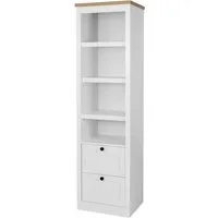 OTTO home Vitrine Rigny aus MDF, mit Holz-Zierleiste, schwarzem Metallgriff