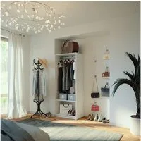 Vicco Kleiderschrank Elmo, Weiß, 80 x 200 cm (1-St)