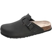 Fischer-Markenschuh Camilo Clog aus Vegano (Lederimitat), Fleecefutter, mit gepolstertem Lederfußbett
