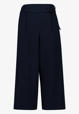 zero - Stoffhose 7/8 Länge mit Schnalle Deep Sky - Gr. - 34
