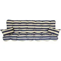 Kühnemuth Auflagekissen Auflagen Set Hollywoodschaukel Sitzkissen 150x50 cm Design 710150