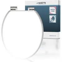 Schütte WC-Sitz WHITE, mit Absenkautomatik und Holzkern, max, Belastung der Klobrille 150 kg