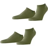 Burlington Sneakersocken Everyday (2 Paar) unifarben, Einheitsgröße 40-46, eingestricktes Burlington-Logo