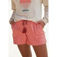 Vivance Sweatshorts Kurze Hose mit aufgesetzten Taschen und Kontrastkordel, Loungewear