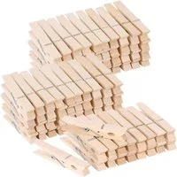 Everhomely® Wäscheklammern 50 Klammern aus echtem Holz - Holzklammern - Klammer Wäscheklammern, aus echtem Holz