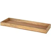Spetebo Tablett Mango Holz Kerzentablett eckig - 50 x 18 cm, Mangoholz