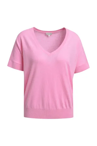 Milano Italy - v-neck sleeveless pullover orchid - Gr. - L