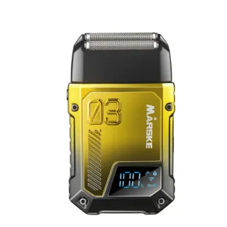 MARSKE MS-3412 Electric Beard Shaver High Speed Motor Beard Trimmer for Men Reciprocating 2-Blade Shave System Hair Clip