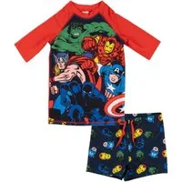 United Labels® Badeanzug Marvel The Avengers Schwimmset UV-Schutz 30 Badeanzug Zweiteiler