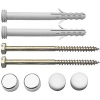 tecuro Stand-WC-Befestigung Set 6 x 85 mm mit Abdeckkappe