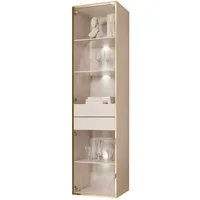 Lookway Glasvitrine AURORA KASZMIR mit LED-Beleuchtung
