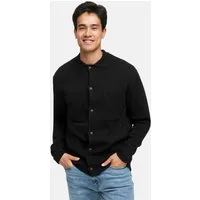 Indicode Sommerjacke Herren INBellino Cardigan Herrenstrickjacke Moderne Strickjacke mit Kentkragen und Brusttaschen