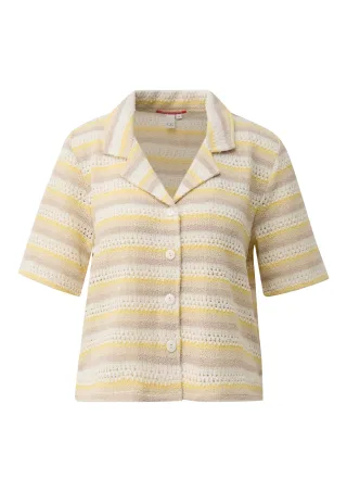 qs - Strickpullover gelb/mehrfarbig - Gr. - L