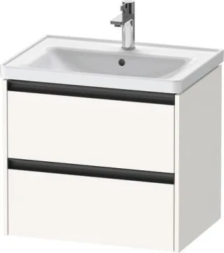Duravit Ketho.2 Waschtischunterbau wandhängend Weiß Supermatt 634x455x549 mm - K25282084840000 K25282084840000