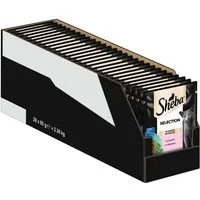 Sheba SHEBA® Portionsbeutel Selection in Sauce mit Lachs MSC 28 x 85g, Nassfutter für: Katze