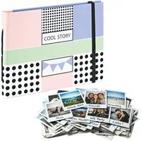 Hama Fotoalbum Foto-Album Cool Story Foto-Buch Sofortbild (1x Album), Fotoalbum Fotobuch zum Einkleben für Polaroid Fuji Instax Bilder Fotos