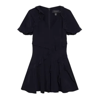 Ted Baker Jojii Minikleid Mit Rüschendetails In Marineblau