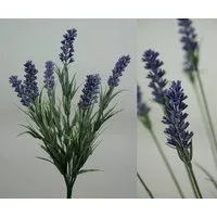 Kunstblume Lavendelbusch 34cm FI Kunstpflanzen Blumen Pflanzen künstlicher Lavendel, Seidenblumen Roß, Höhe 34 cm